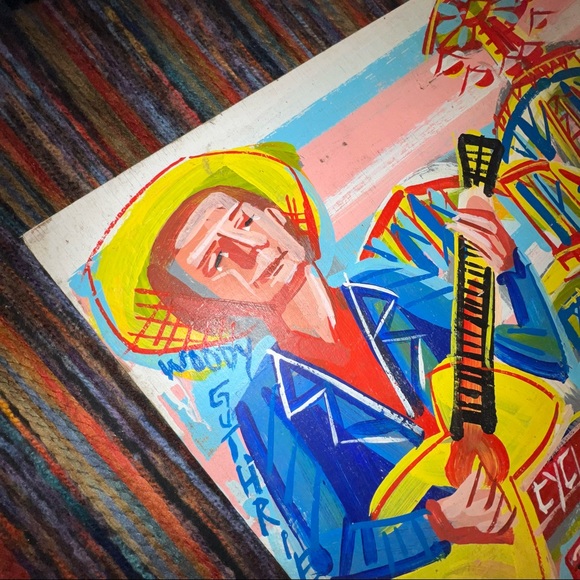 Steve Keene Woody Guthrie Birthday Coney The Klezmatics Band Artwork Painting - Picture 3 of 8